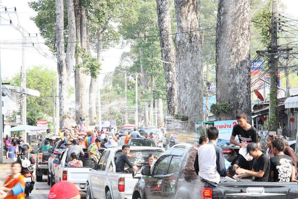 lễ hội t&eacute; nước Songkran Th&aacute;i Lan 2019