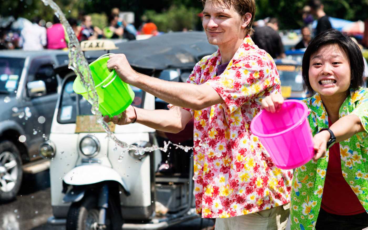 lễ hội t&eacute; nước Songkran Th&aacute;i Lan 2019